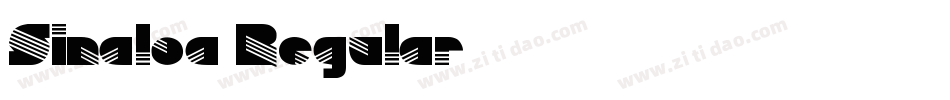 Sinaloa Regular字体转换